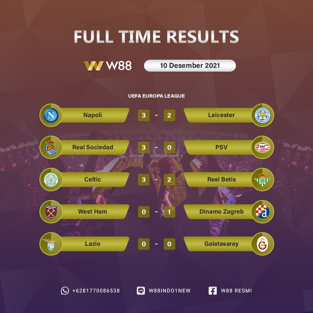 W88 Full Time Results 10 Desember 2021